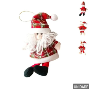 PENDENTE DECORATIVO FIGURA NATALINA 10CM X 22CM - RIO MASTER